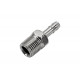Переходник 1/4"M - елочка (6 мм с обжимным кольцом 9x11 мм) FUBAG 180260