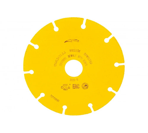 Алмазный диск отрезной по металлу 125х22.2 мм DEWALT DT40252