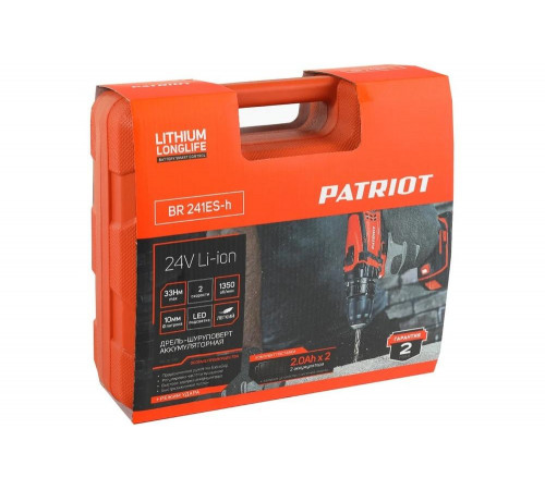 Аккумуляторная дрель-шуруповерт PATRIOT BR 241ES-h 180201246 Аккумуляторная дрель-шуруповерт PATRIOT BR 241ES-h 180201246