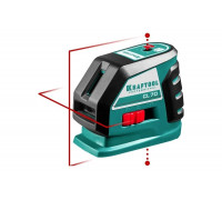 Лазерный линейный нивелир KRAFTOOL CL-70 20м / 70м /детектор/, сверхъяркий IP54 34660