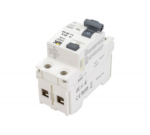 Выключатель дифференциального тока IEK ARMAT R10N 2P 63А 30мА тип A AR-R10N-2-063A030 Выключатель дифференциального тока IEK ARMAT R10N 2P 63А 30мА тип A AR-R10N-2-063A030