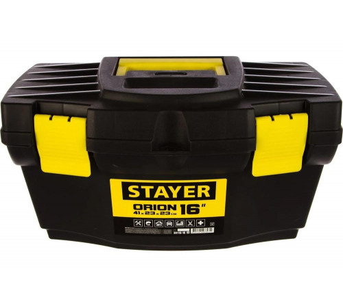 STAYER 410 x 230 x 230мм (16"), пластиковый, ящик для инструментов ORION-16 38110-16_z03 STAYER 410 x 230 x 230мм (16"), пластиковый, ящик для инструментов ORION-16 38110-16_z03