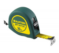 Рулетка KRAFTOOL Grand 10м/25мм, обрезиненный пластиковый корпус 34022-10-25