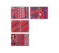 Набор инструментов для тележки МАСТАК МАСТЕР 11 ложементов, 205 предметов 5-00205