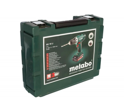 Аккумуляторный винтоверт Metabo BS 18 Li 602116530 Аккумуляторный винтоверт Metabo BS 18 Li 602116530