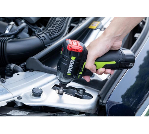 Аккумуляторный ударный бесщеточный винтоверт WORX Professional 12В, 140Нм, 2x2Ач WU132