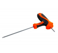 Имбусовый ключ HARDEN CRV, c Т-образной рукоятью, шарообразная головка, 2X75 мм 540701