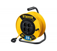 Силовой удлинитель на катушке STAYER M 315 ПВС 3x1.5 20м 3500Вт 55078-20_z01
