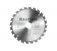 Диск пильный по дереву KRAFTOOL Fast 200x32 мм, 24Т 36950-200-32