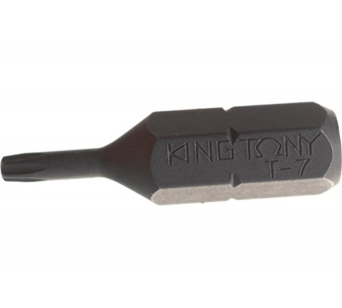 Бита 1/4", TORX с отверстием, T7, 25 мм KING TONY 102507U Бита 1/4", TORX с отверстием, T7, 25 мм KING TONY 102507U