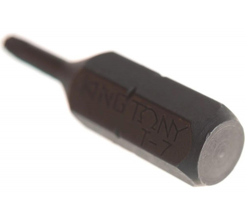 Бита 1/4", TORX с отверстием, T7, 25 мм KING TONY 102507U Бита 1/4", TORX с отверстием, T7, 25 мм KING TONY 102507U