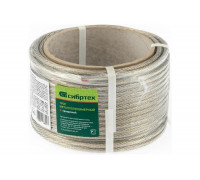 Металлополимерный трос СИБРТЕХ прозрачный ПР-6,0, 476403