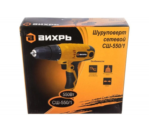 Сетевой шуруповерт ВИХРЬ СШ-550/1 Сетевой шуруповерт ВИХРЬ СШ-550/1