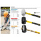 STAYER 450 г, киянка резиновая белая с фиберглассовой ручкой 20533-450 Professional