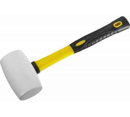 STAYER 450 г, киянка резиновая белая с фиберглассовой ручкой 20533-450 Professional