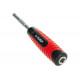 ЗУБР 1/4", 150 мм, Cr-V сталь, хромированный, вороток-отвертка МАСТЕР 27724-1/4
