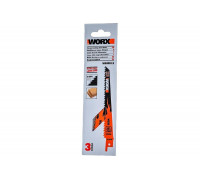 Лезвия по дереву 150 мм для сабельной пилы WORX WA8010.3