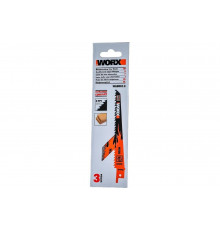 Лезвия по дереву 150 мм для сабельной пилы WORX WA8010.3