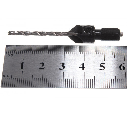 Сверло пилотное 2,38 мм с зенкером для шурупов 3 мм, размер №6 DEWALT DT 7604