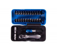 Набор вставок (бит) KING TONY серии ATOM 1/4, PH, PZ, Hex, Torx, 26 предметов 1026CQ-AM