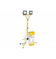 Прожектор IEK, LED СДО 06-2x50Ш штатив 6500К IP65 черный LPDO606-2X050-65-K02