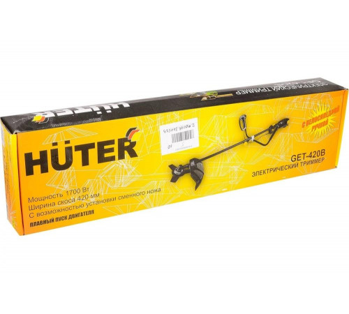 Триммер электрический Huter GET-420B