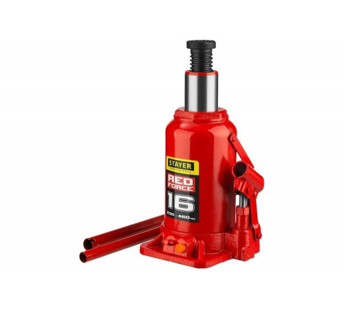 STAYER 16 т, 230-460 мм, домкрат бутылочный гидравлический RED FORCE 43160-16_z01 Professional STAYER 16 т, 230-460 мм, домкрат бутылочный гидравлический RED FORCE 43160-16_z01 Professional