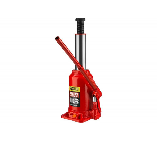STAYER 16 т, 230-460 мм, домкрат бутылочный гидравлический RED FORCE 43160-16_z01 Professional STAYER 16 т, 230-460 мм, домкрат бутылочный гидравлический RED FORCE 43160-16_z01 Professional