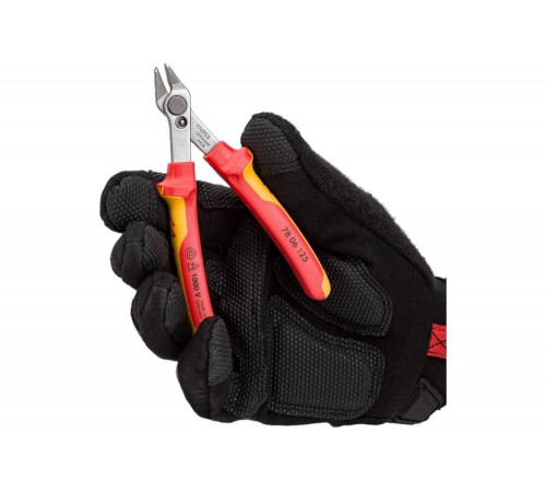 Прецизионные бокорезы KNIPEX Electronic Super Knips VDE, без фаски, L-125 мм, INOX KN-7806125 Прецизионные бокорезы KNIPEX Electronic Super Knips VDE, без фаски, L-125 мм, INOX KN-7806125