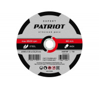 Диск абразивный отрезной EXPERT 180х1.6х22.23 мм, по металлу Patriot 816010106