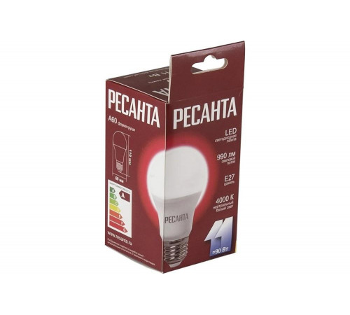 Светодиодная лампа Ресанта LL-R-A60-11W-230-4K-E27 Светодиодная лампа Ресанта LL-R-A60-11W-230-4K-E27