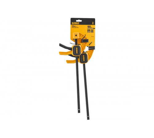 Быстрозажимная струбцина DEWALT 300 мм, 60 кг, 2 шт., DWHT0-83158