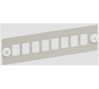 ITK Панель IEK для 8-ми оптических адаптеров (SC или LC-Duplex в 19 кросс) FOBX-P8-SC