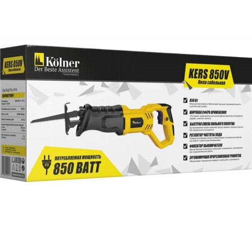 Сабельная пила Kolner Kers 850v 850 Вт 8031000156 Сабельная пила Kolner Kers 850v 850 Вт 8031000156