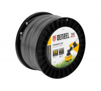 Леска двухкомпонентная EXTRA CORD (3 мм, 166 м, звезда, на DIN катушке) для триммера Denzel 96843