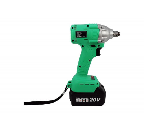 Аккумуляторный ударный бесщеточный гайковерт Zitrek Crusher 20-Li (20В, Li-ion аккумулятор 2х4Ач, ЗУ, кейс) 063-4077