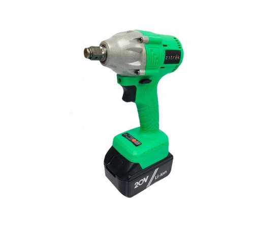 Аккумуляторный ударный бесщеточный гайковерт Zitrek Crusher 20-Li (20В, Li-ion аккумулятор 2х4Ач, ЗУ, кейс) 063-4077