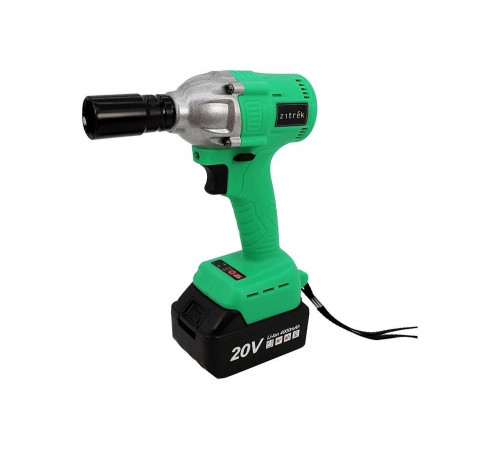 Аккумуляторный ударный бесщеточный гайковерт Zitrek Crusher 20-Li (20В, Li-ion аккумулятор 2х4Ач, ЗУ, кейс) 063-4077