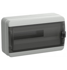 Корпус пластиковый IEK TEKFOR КМПн-18 IP65 черная прозрачная дверь TF5-KP72-N-18-65-K03-K02