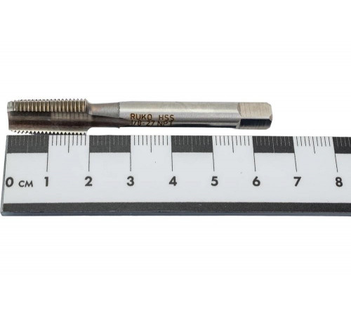 Однопроходный метчик Ruko NPT 1/8 -27 HSS-G 231018NPT Однопроходный метчик Ruko NPT 1/8 -27 HSS-G 231018NPT