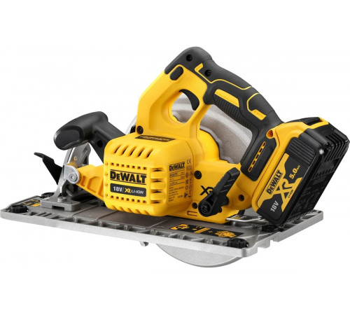 Аккумуляторная дисковая пила Dewalt 18 В, 184 мм, 5800 об/мин, без АКБ и ЗУ, в кейсе TSTAK DCS572NT