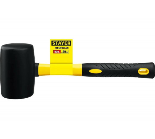 STAYER 900 г, киянка резиновая черная с фиберглассовой ручкой 2054-90 Professional STAYER 900 г, киянка резиновая черная с фиберглассовой ручкой 2054-90 Professional