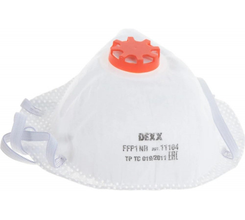 Фильтрующая противоаэрозольная полумаска DEXX FFP1 11104 Фильтрующая противоаэрозольная полумаска DEXX FFP1 11104