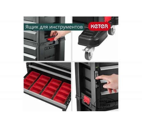 Система хранения инструмента Keter 5 DRAWERS TOOL CHEST SET Система хранения инструмента Keter 5 DRAWERS TOOL CHEST SET