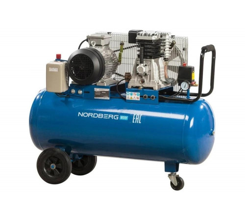 Поршневой компрессор с ременным приводом, объем 100 л NORDBERG ECO NCE100/520