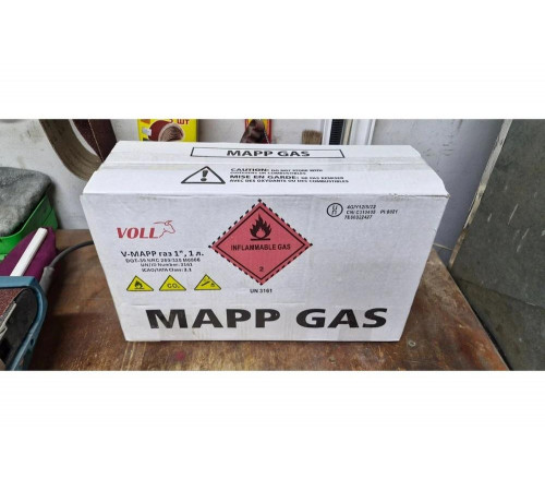 Газовый баллон VOLL V-MAPP газ 1", 1 коробка (12 баллонов) 9.14012