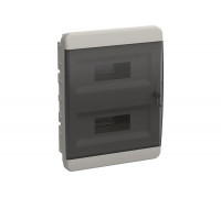 Корпус пластиковый IEK TEKFOR ЩРВ-П-24 IP41 черн. прозр. дверь TF5-KP12-V-24-41-K01-K03