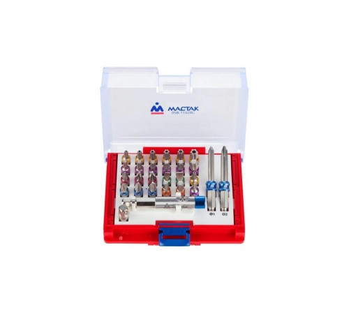 Набор вставок (бит) 1/4", PH, PZ, Hex, Torx, Slotted, 28 предметов МАСТАК 058-11028C Набор вставок (бит) 1/4", PH, PZ, Hex, Torx, Slotted, 28 предметов МАСТАК 058-11028C