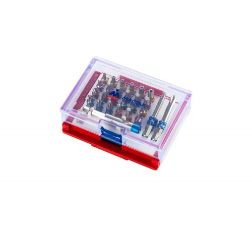 Набор вставок (бит) 1/4", PH, PZ, Hex, Torx, Slotted, 28 предметов МАСТАК 058-11028C Набор вставок (бит) 1/4", PH, PZ, Hex, Torx, Slotted, 28 предметов МАСТАК 058-11028C