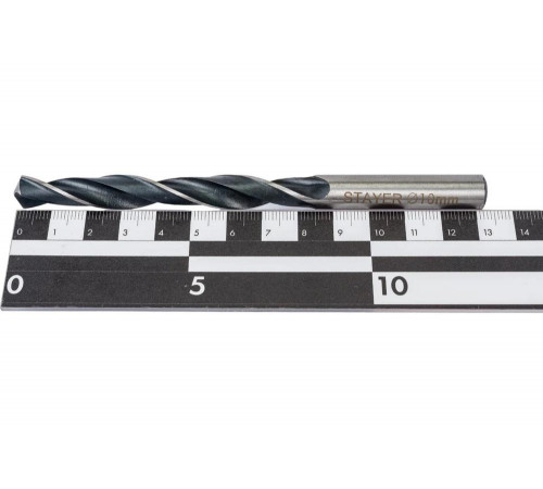 STAYER 19 шт. (Ø 1-10 мм), HSS-R, набор сверл спиральных по металлу 29602-H19-M_z01 STAYER 19 шт. (Ø 1-10 мм), HSS-R, набор сверл спиральных по металлу 29602-H19-M_z01
